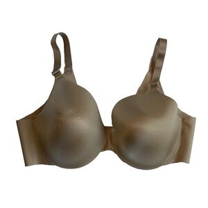 Soma Bra 42 D Vanishing Back Full Coverage Underwire T Shirt Seamless Nude Beige